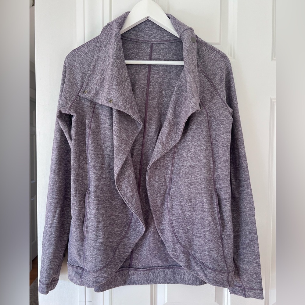 Lululemon Rulu Rally Wrap Heathered Graphite Purple 4